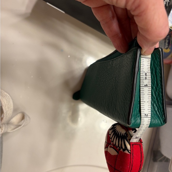 Coach Green Leather pouch / makeup bag - Picture 5 of 5